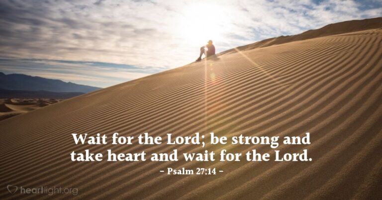 Psalm 27:14 — Today's Verse for Sunday, October 18, 2026